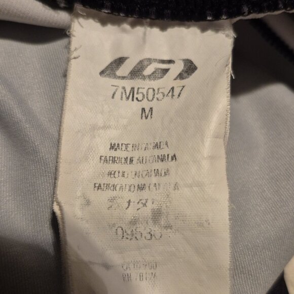 Louis Garneau men's size Medium black & yellow cycling shorts, marks on leg GUC - Picture 5 of 8